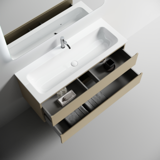 Тумба подвесная под раковину Sancos Folk FL120CP 120 см капучино